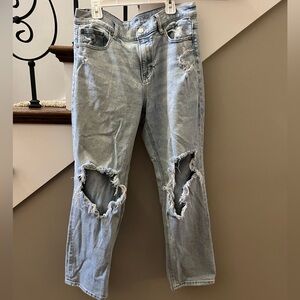 American Eagle Outfitters Ripped Light Wash Jeans